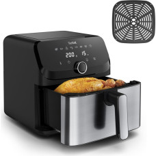 Tefal Easy Fry Mega EY855D10 fryer Single 7.5 L Stand-alone 2020 W Hot air fryer Black, Stainless steel