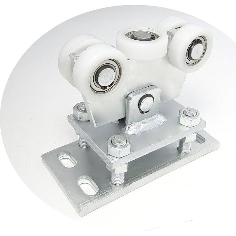 Zabi Wózek wahliwy z regulacją 5 rolek do profili 80x80mm ścianka 5mm WR-5T-80