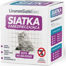 Linarem Siatkisieci ZESTAW SIATKA NA BALKON DLA KOTA 4x3 BEZ WIERCENIA MARKA BEZPIECZNE KOTY