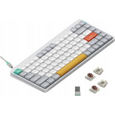 Noname Nuphy - Air75 V2 Wireless Mechanical Keyboard - Bezprzewodowa Klawiatura Mechaniczna Slim Ionic White Brown