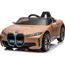 BMW Autko BMW i4 na akumulator dla dzieci Czarny + Wolny Start + EVA + Ekoskóra + Audio LED + Pilot