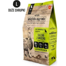 Wiejska Zagroda Karma sucha dla psa Kaczka z gruszką (dorosły) chrupki L 9kg