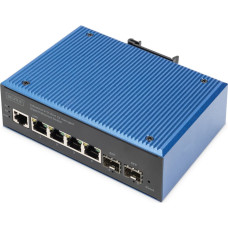 Digitus Switch Digitus DIGITUS Ind. 4+2-Port L2 managed Gigabit Ethernet Switch 4 x GE RJ45 + 2 SFP Port