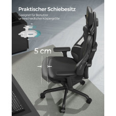 Songmics Fotel gamingowy, EVOGAMER Chair, krzesło biurowe, imit