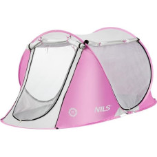 Nils Pludmales telts NC3043 PINK POP UP BEACH TENT NILS
