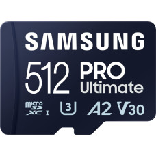 Samsung Karta Samsung Pro Ultimate MicroSDXC 512 GB Class 10 UHS-I/U3 A2 V30 (MB-MY512SA/WW)