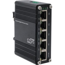 Exsys EXSYS EX-62020PoE 5-portowy przemysłowy przełącznik Ethernet PoE