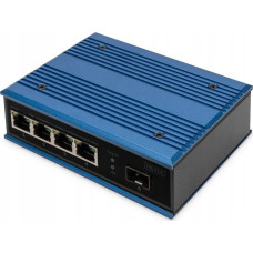 Digitus Switch Digitus DIGITUS Switch Ind. 4-Port 10/100 blau