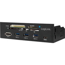 Logilink Panel przedni USB 3.0 + USB-C + eSATA + czytnik kart (UA0341)