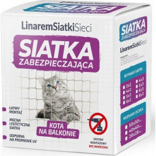 Linarem Siatkisieci ZESTAW SIATKA NA BALKON DLA KOTA 5x3 BEZ WIERCENIA MARKA BEZPIECZNE KOTY