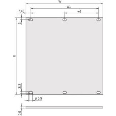 Schroff PART.FRONT PANEL 5U 84HP AN/CR