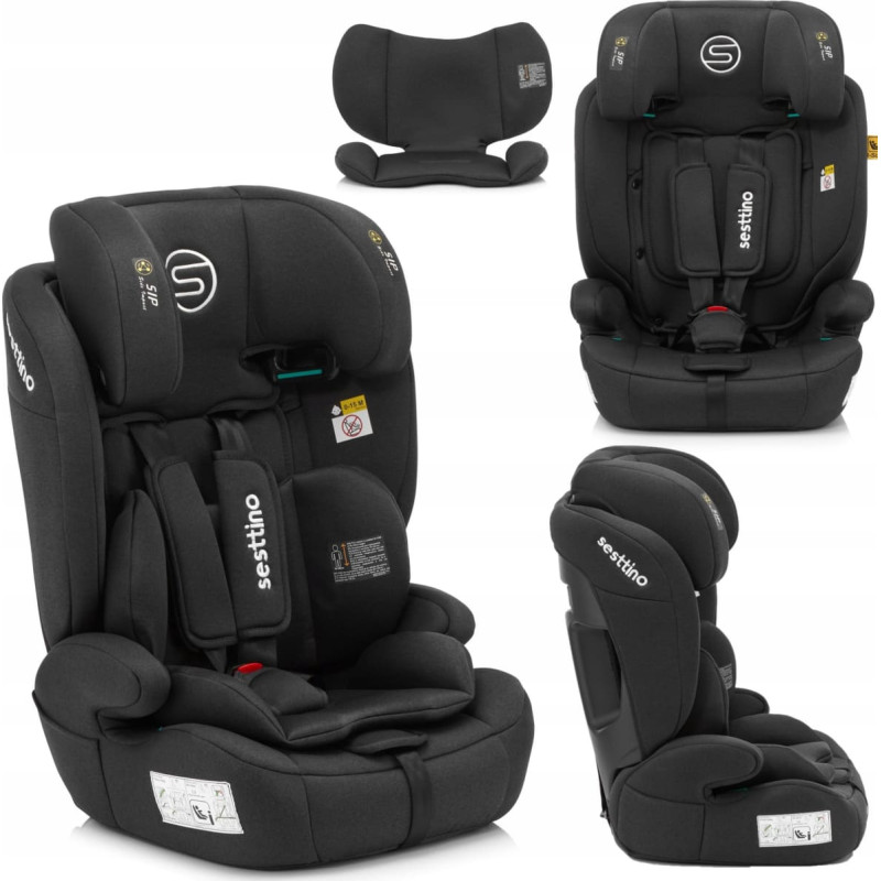Kinderkraft FOTELIK SAMOCHODOWY SESTTINO ROCKER PRO BLACK I-SIZE 76-150 CM  9-36 KG