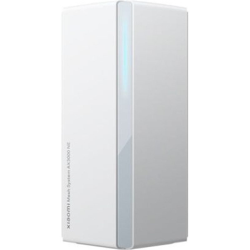 Xiaomi Mesh System | AX3000 NE (3-pack) | 802.11ax | 574+2402 Mbit/s | Ethernet LAN (RJ-45) ports 4 | Mesh Support Yes | MU-MiMO No | No mobile broadband | Antenna type Internal