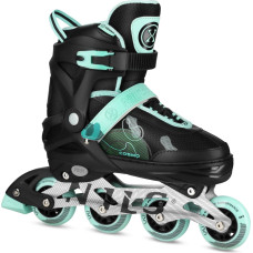 Nils Extreme Rolki Nils Extreme NA13808 rekreacyjne regulowane czarno-zielone r. 34-37