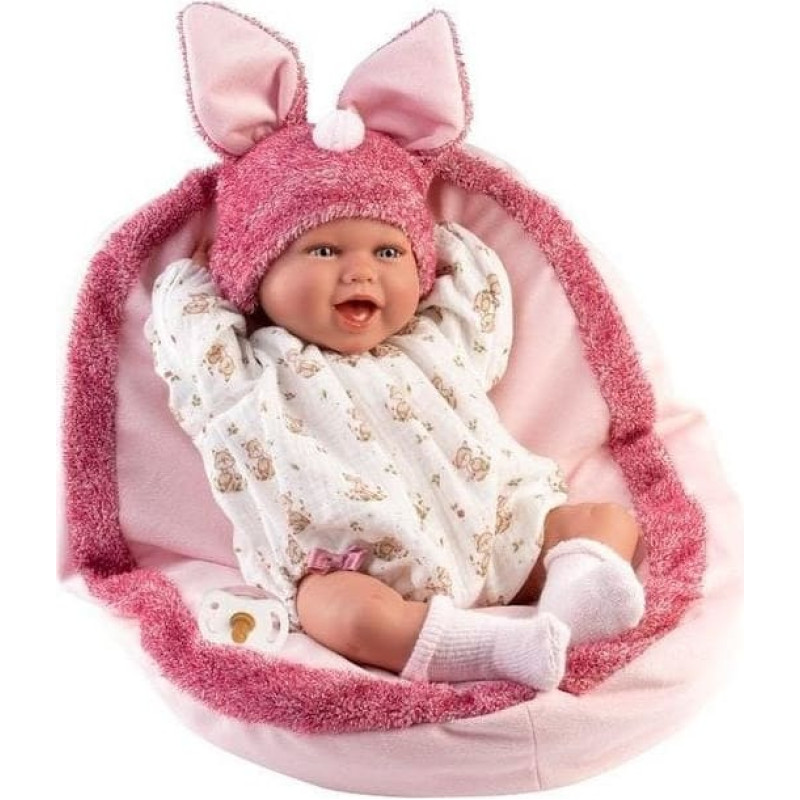 Peterkin Llorens 74134 Lalka bobas śmiejąca się Mimi 42 cm z podusią