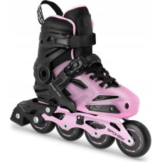 Spokey Rolki Spokey Freespo Junior rekreacyjne regulowane czarno-różowe r. 35-38