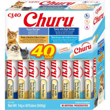 Inaba Churu Variety box Tuna with seafood - cat treats - 40 x 14g