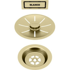 Blanco BLANCO Zestaw elementów stalowych w kolorze satin gold, do armatury przelewowo-odpływowej InFino, do jednej komory Użyj kodu 23BLA06 i płać mniej
