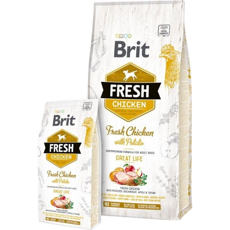 Brit Brit Fresh Dog Adult Chicken & Potato 12kg