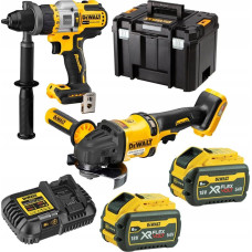 Dewalt Zestaw elektronarzędzi Dewalt DEWALT.COMBO KIT 18V DCK2016T2T (DCD999 + DCG418) 2x6.0Ah