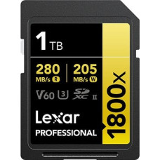 Lexar SDXC Pro 1800x U3 UHS-II R280/W210 (V60) 1TB