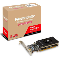 Power Color Karta graficzna Power Color Radeon RX 6400 Low Profile 4GB GDDR6 (AXRX 6400 LP 4GBD6-DH)
