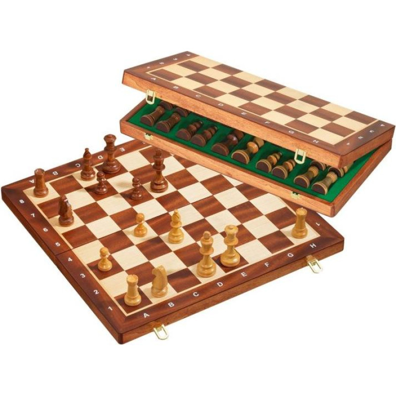 Philos Chess cassette De Luxe, field 50 mm, with numbers and letters šahs
