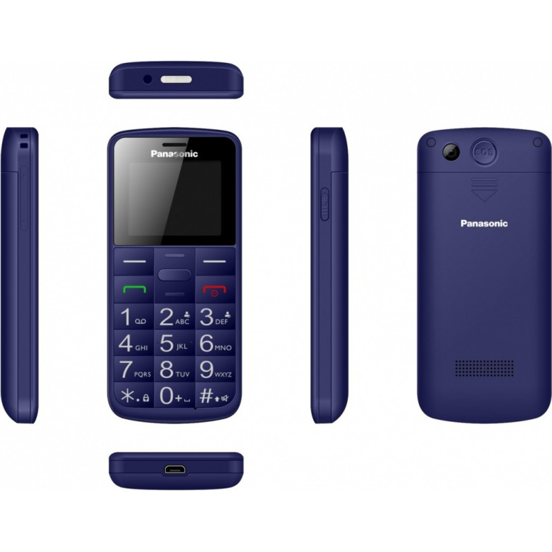 Panasonic Telefon komórkowy dla seniora kx-tu110 niebieski