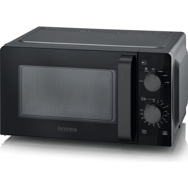 Severin MW 9587          schwarz Mikrowelle mit Glasboden