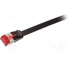 Logilink Patchcord płaski U/FTP, Cat 6a, 0,5m, czarny (CF2023S)