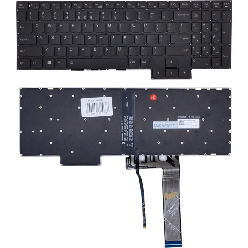 Lenovo Keyboard LENOVO Legion 5 with Backlight, US