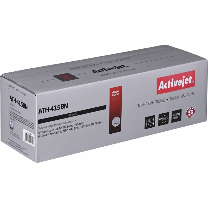 Activejet ATH-415BN Toner (replacement for HP 415A W2030A; Supreme; 2,400 pages; black) with chip