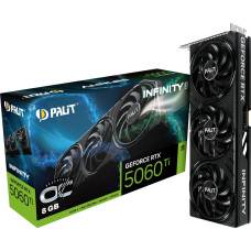 Palit Karta graficzna Palit GeForce RTX 5060 Ti Infinity 3 OC 8GB GDDR7 DLSS4 (NE7506TS19P1-GB2062S)