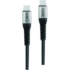 2GO 797510 kabel USB USB 2.0 1,2 m USB C Czarny, Srebrny
