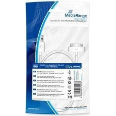 Mediarange Kabel USB MediaRange USB-A - Lightning 1 m Biały (MRCS181)