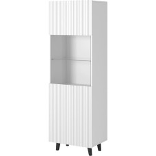 Cama Meble Display cabinet PAFOS 60x40x182 cm white matt