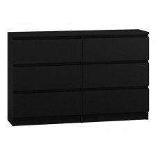 Top E Shop Topeshop M6 120 CZERŃ chest of drawers