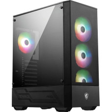 MSI MAG FORGE 112R computer case Midi Tower Black, Transparent