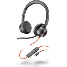 HP POLY Blackwire 8225 USB-C Headset, Wired, Office/Call center, 185 g, Headset, Black
