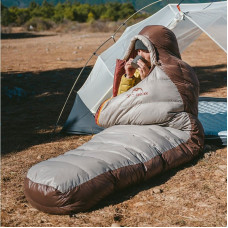 Naturehike Śpiwór Snowbird Duck Down 700 L CNK2550WS014 Dark Brown Naturehike