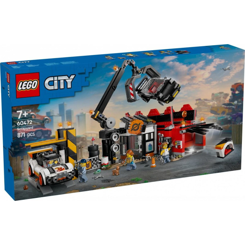 Lego Klocki city 60472 złomowisko z samochodami