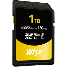 Wise SDXC UHS-II V60         1TB R:290MBs / W:150MBs  WI-SD-S1024