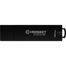 Kingston Technology IronKey D300S pamięć USB 32 GB USB Typu-A 3.2 Gen 1 (3.1 Gen 1) Czarny