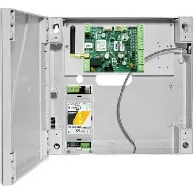 Ropam Basic4G-SET: Basic4G/AT-GSM-MINI90/O-R3P/PSR-ECO-2012/ zestaw, moduł LTE w obudowie  natynkowej z zasilaczem -ECO i anteną GSM/LTE