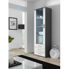 Cama Meble Cama display cabinet SOHO S1 grey/white gloss