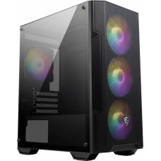 MSI MAG FORGE M100A computer case Micro Tower Black, Transparent