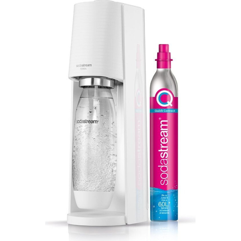 Sodastream Gazuotų gėrimų gaminimo aparatas SodaStream Terra baltas