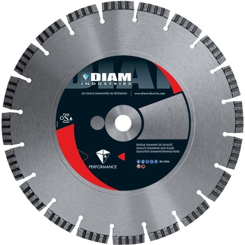 Diam Tarcza diamentowa 400 x 25,4/10 DIAM BS70 laser, profesjonalna