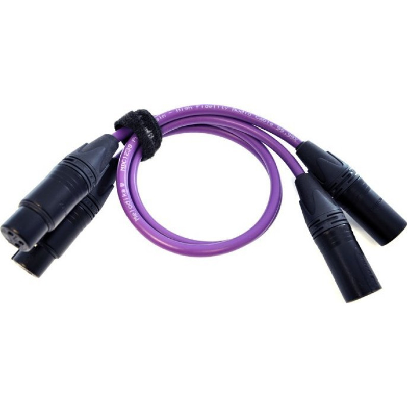 Melodika Kabel Melodika XLR x2 - XLR x2 3m fioletowy