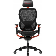 Lorgar Fotel Lorgar LORGAR Grace 855, Gaming chair, Mesh material, aluminium frame, multiblock mechanism, 3D armrests, 5 Star aluminium base, Class-4 gas lift, 60mm PU casters, Red + black